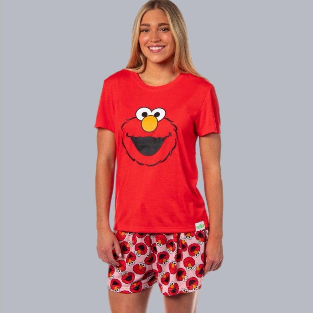 Sesame Street Elmo Pajama Shorts Set